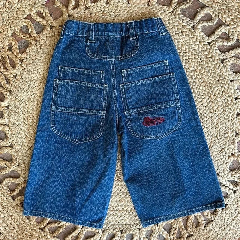 Boys Vintage Lee Pipes Denim Skater Jorts